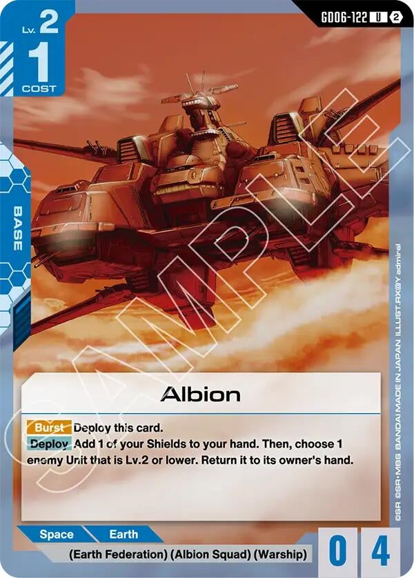 Image for Albion (GD06-122) [Stardust Trails] - Gundam Card Game