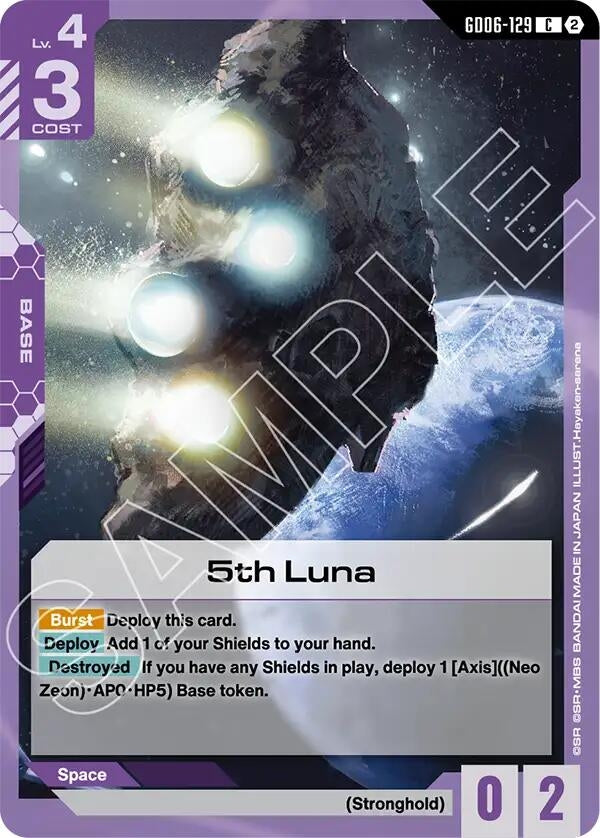 Image for 5th Luna (GD06-129) [Stardust Trails] - Gundam Card Game