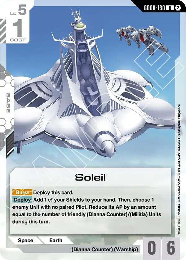 Image for Soleil (GD06-130) [Stardust Trails] - Gundam Card Game