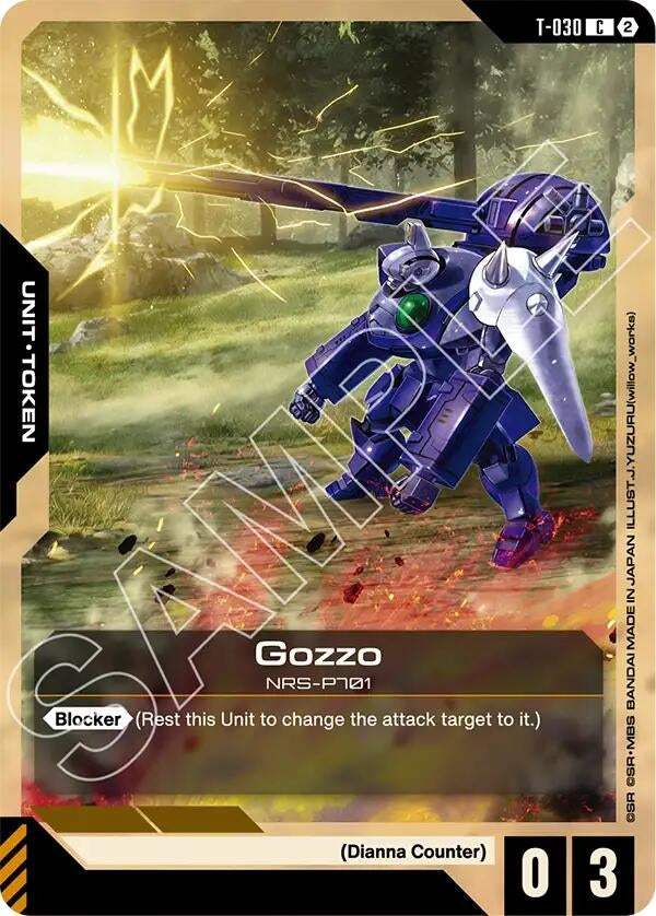 Image for Gozzo (T-030) Token (T-030) [Stardust Trails] - Gundam Card Game