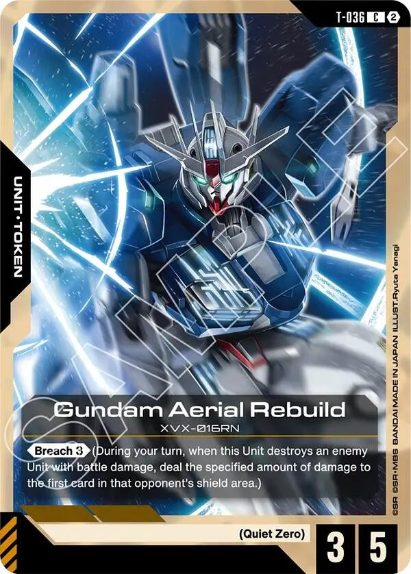 Image for Gundam Aerial Rebuild (T-036) Token (T-036) [Stardust Trails] - Gundam Card Game