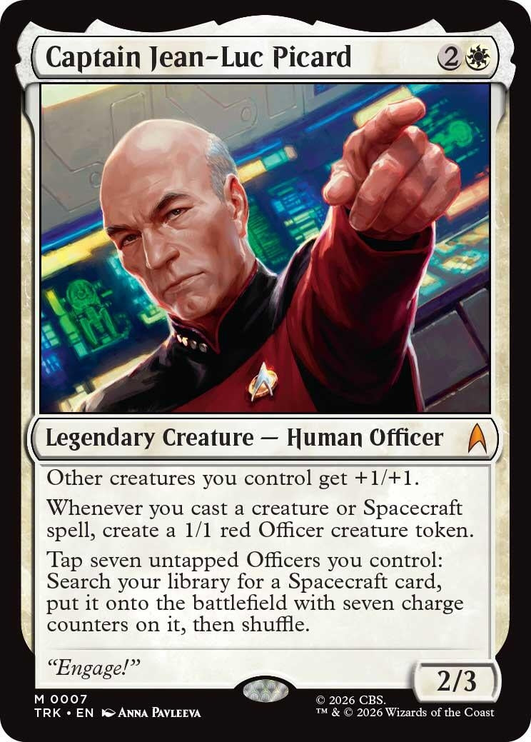 Image for Captain Jean-Luc Picard (7) [Star Trek] - Magic: The Gathering