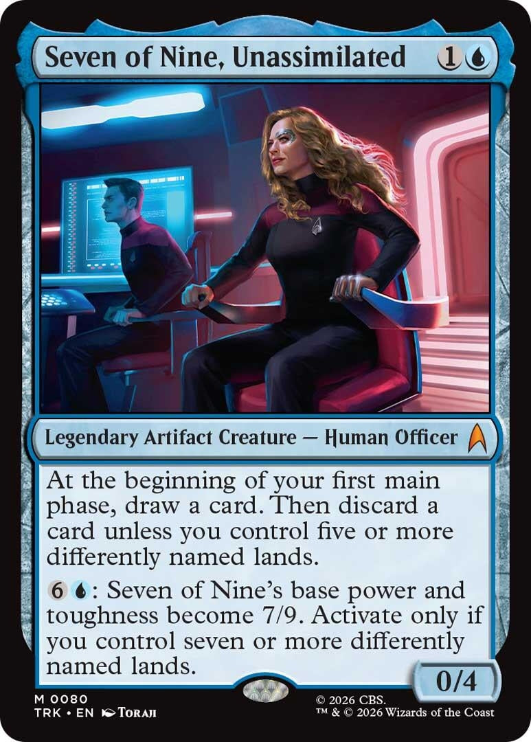 Image for Seven of Nine, Unassimilated (80) [Star Trek] - Magic: The Gathering