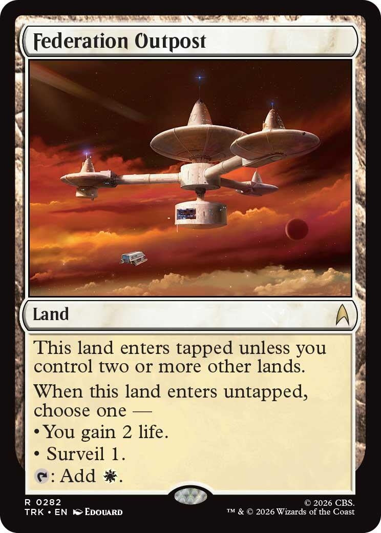 Image for Federation Outpost (282) [Star Trek] - Magic: The Gathering