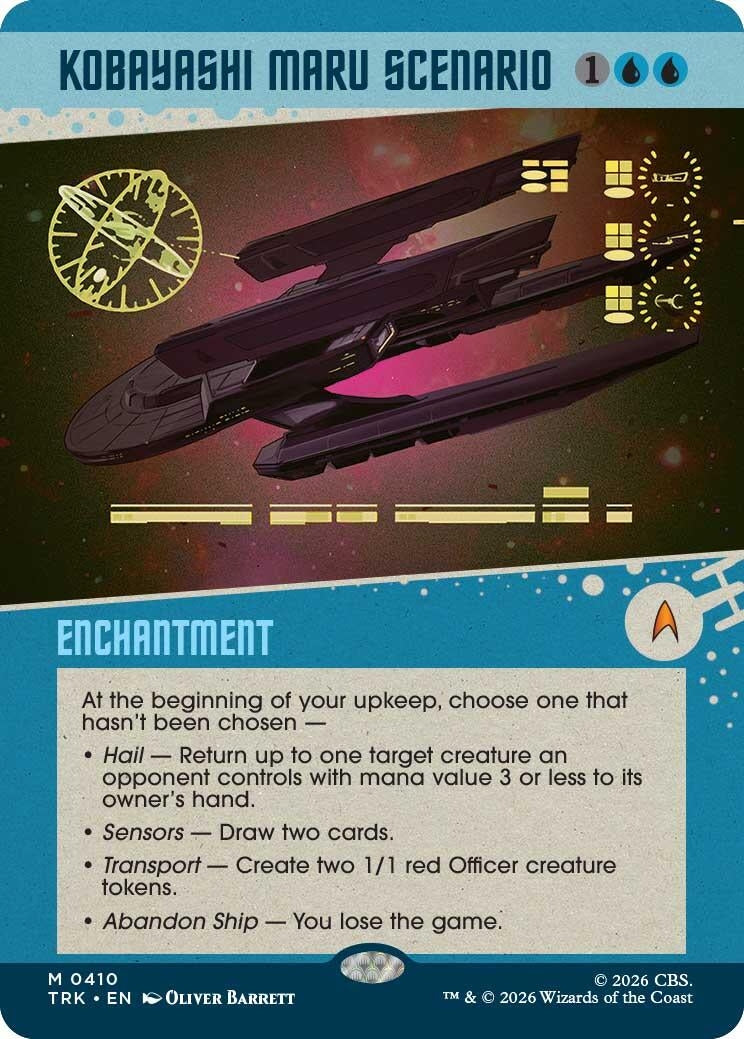 Image for Kobayashi Maru Scenario (Showcase) (410) [Star Trek] - Magic: The Gathering