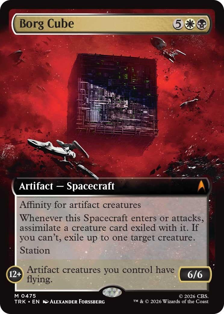 Image for Borg Cube (Extended Art) (475) [Star Trek] - Magic: The Gathering