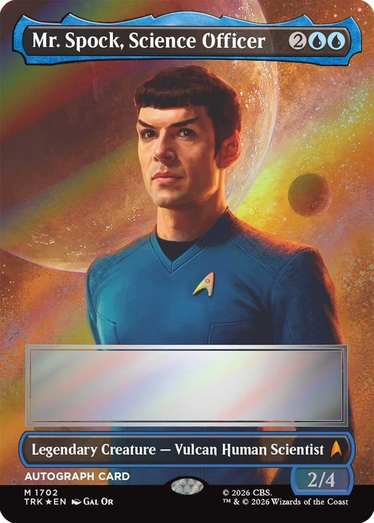Image for Mr. Spock, Science Officer (Borderless) (Signed) (1702) [Star Trek] - Magic: The Gathering