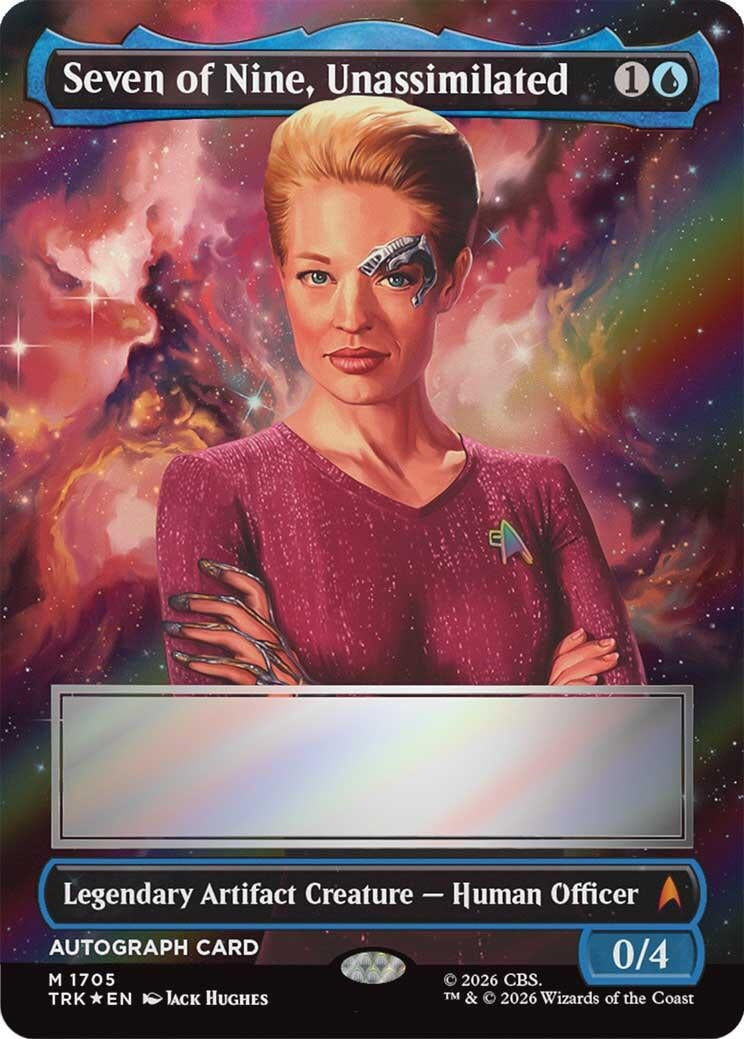 Image for Seven of Nine, Unassimilated (Borderless) (Signed) (1705) [Star Trek] - Magic: The Gathering