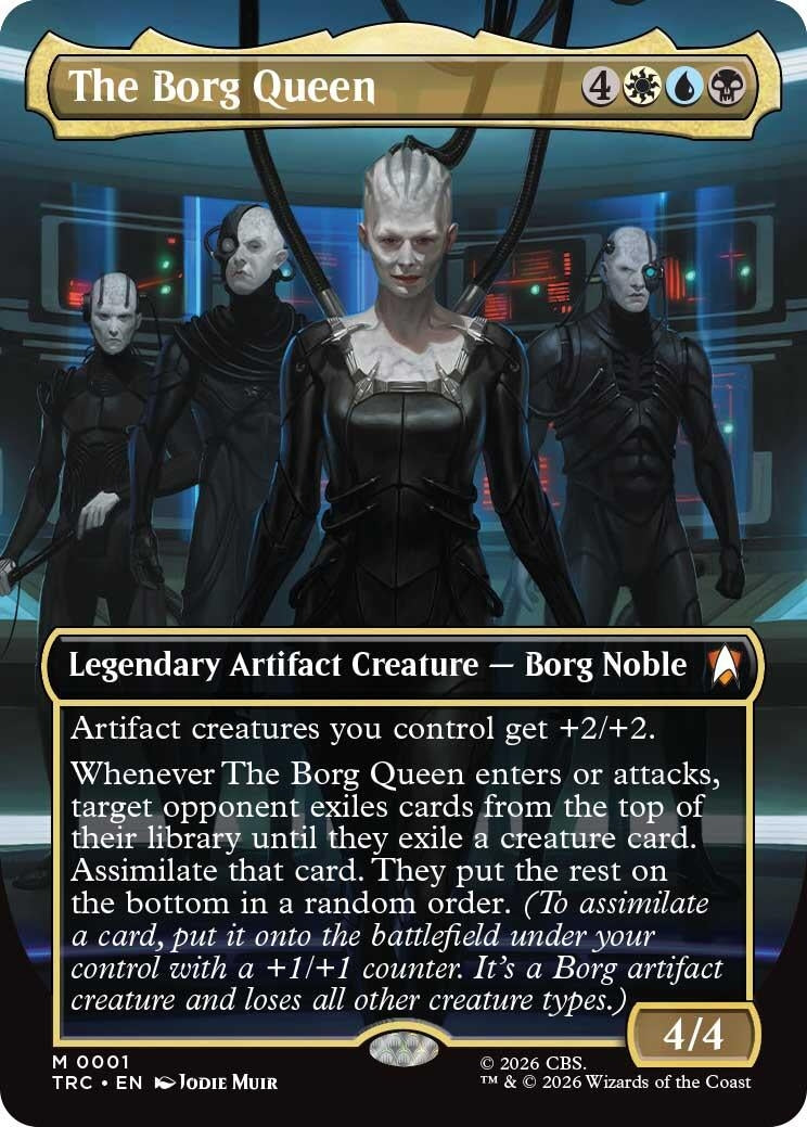 Image for The Borg Queen (Borderless) (1) [Commander: Star Trek] - Magic: The Gathering