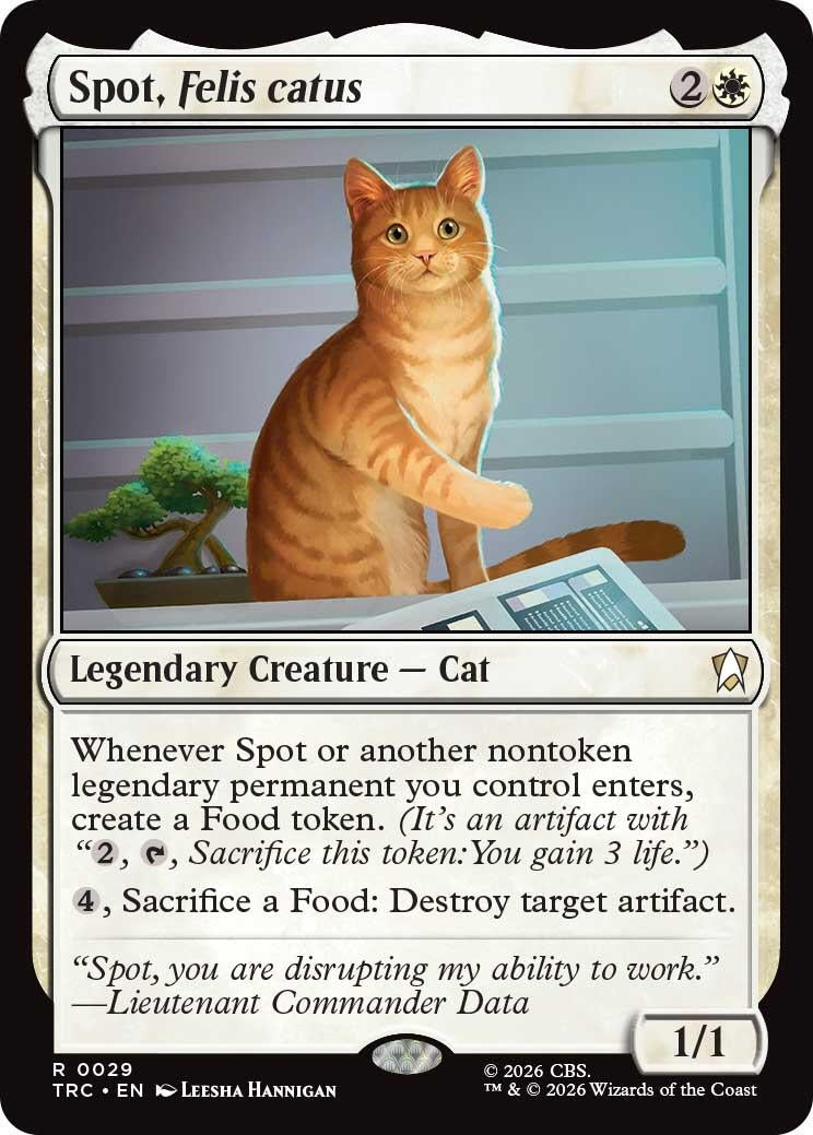 Image for Spot, Felis catus (29) [Commander: Star Trek] - Magic: The Gathering