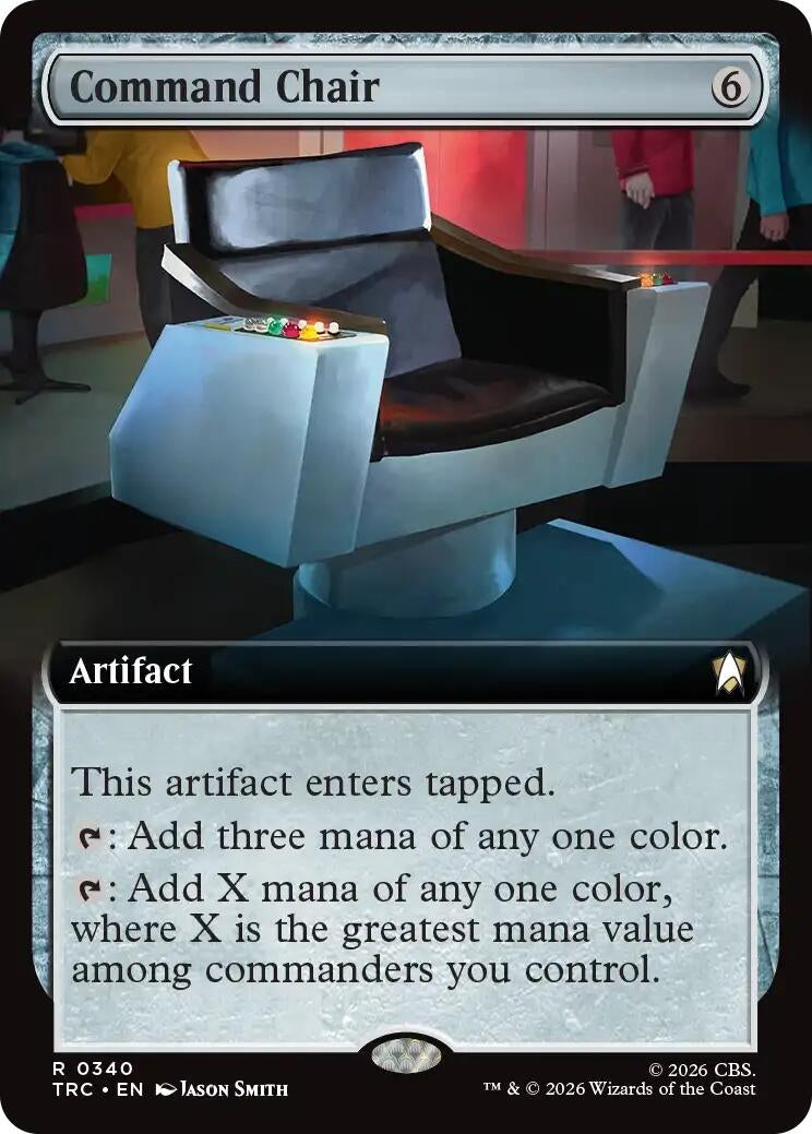Image for Command Chair (Extended Art) (340) [Commander: Star Trek] - Magic: The Gathering