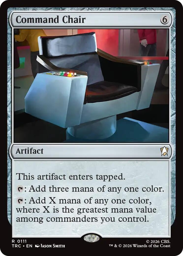Image for Command Chair (Surge Foil) (111) [Commander: Star Trek] - Magic: The Gathering