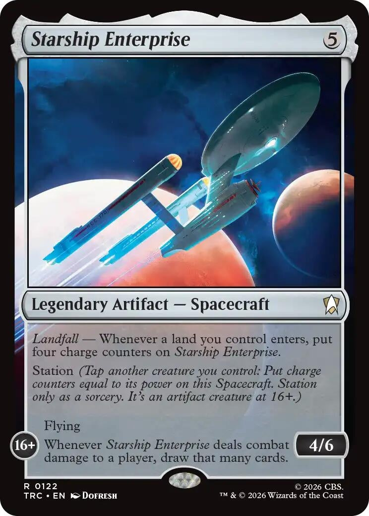 Image for Starship Enterprise (Surge Foil) (122) [Commander: Star Trek] - Magic: The Gathering