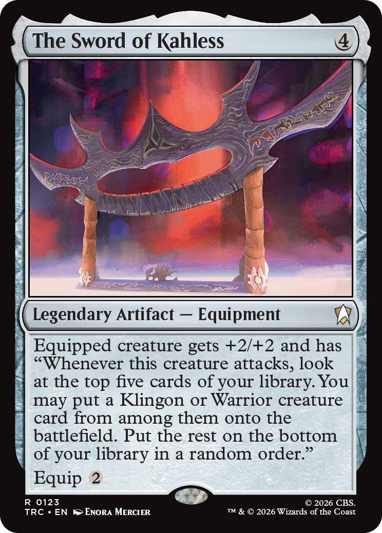 Image for The Sword of Kahless (123) [Commander: Star Trek] - Magic: The Gathering
