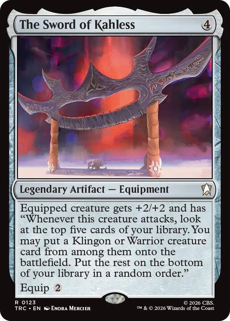 Image for The Sword of Kahless (Surge Foil) (123) [Commander: Star Trek] - Magic: The Gathering