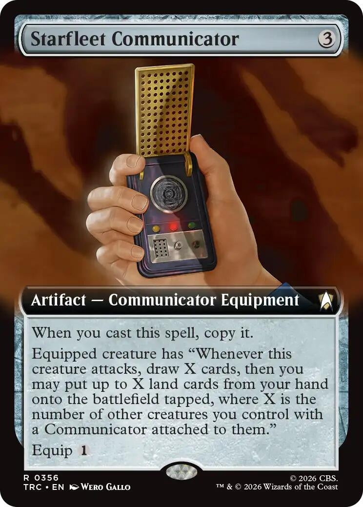 Image for Starfleet Communicator (Extended Art) (356) [Commander: Star Trek] - Magic: The Gathering