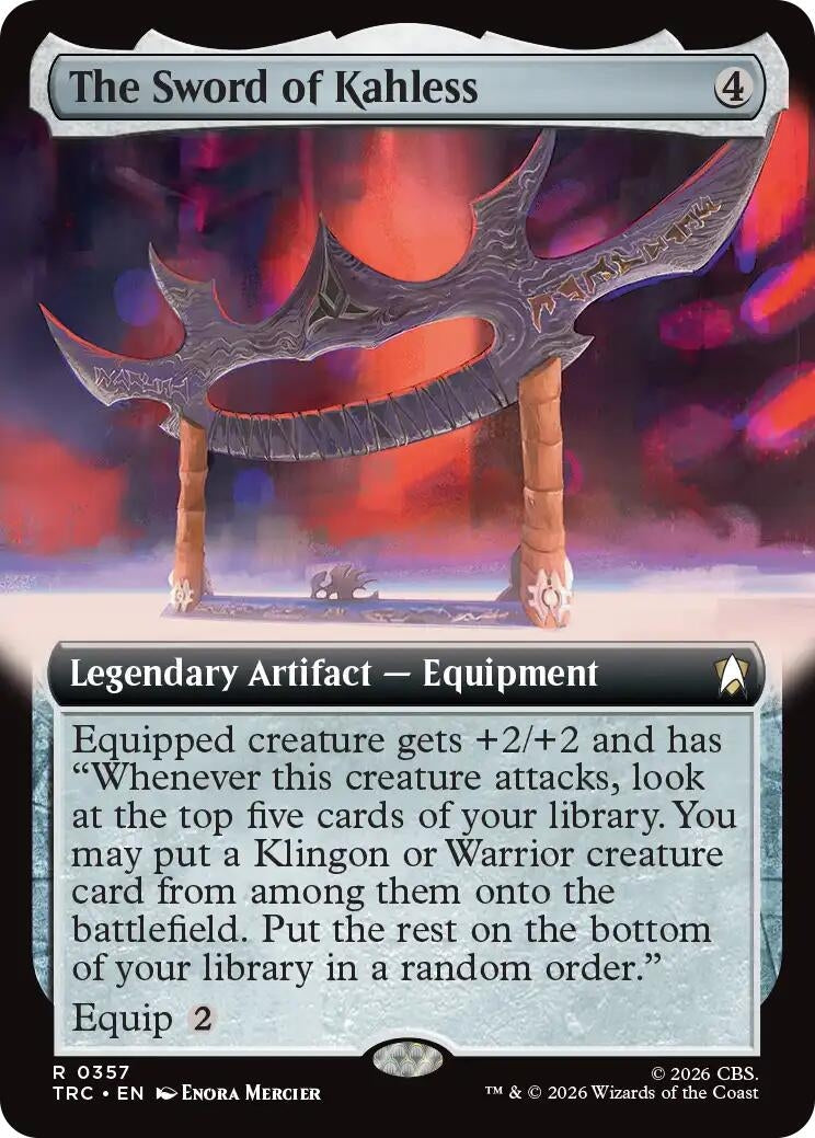 Image for The Sword of Kahless (Extended Art) (357) [Commander: Star Trek] - Magic: The Gathering