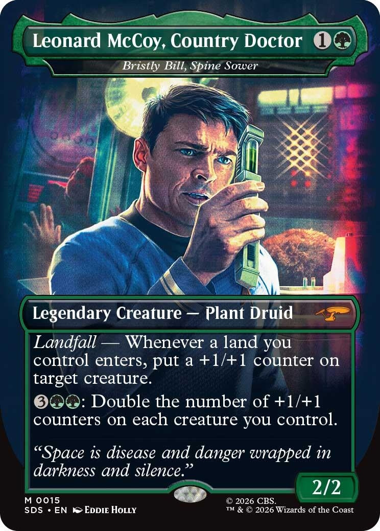 Image for Leonard McCoy, Country Doctor - Bristly Bill, Spine Sower (Borderless) (15) [Star Trek: Stardates] - Magic: The Gathering