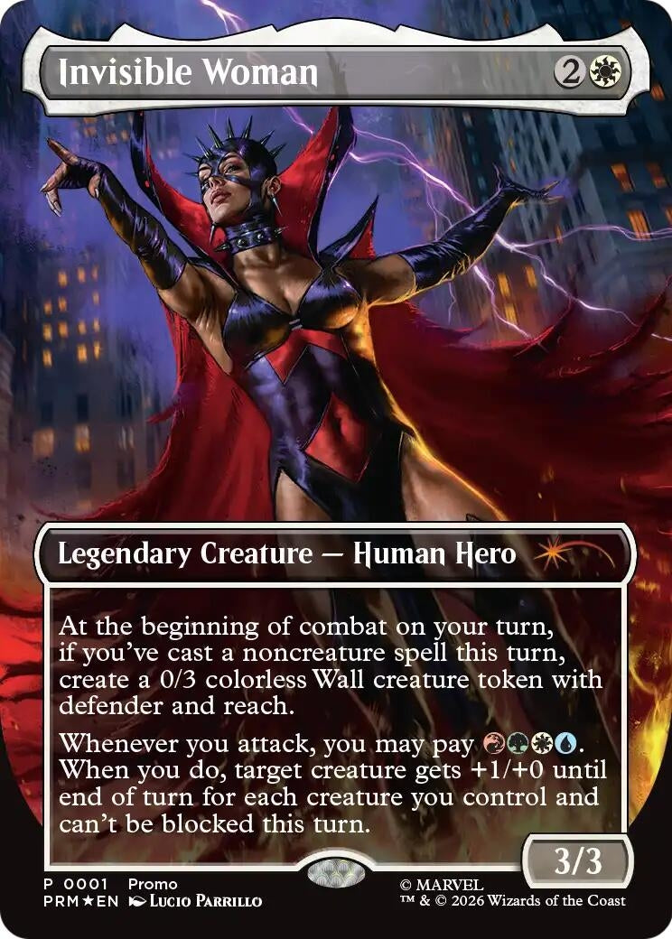 Image for Invisible Woman (Borderless) (1) [Unique and Miscellaneous Promos] - Magic: The Gathering
