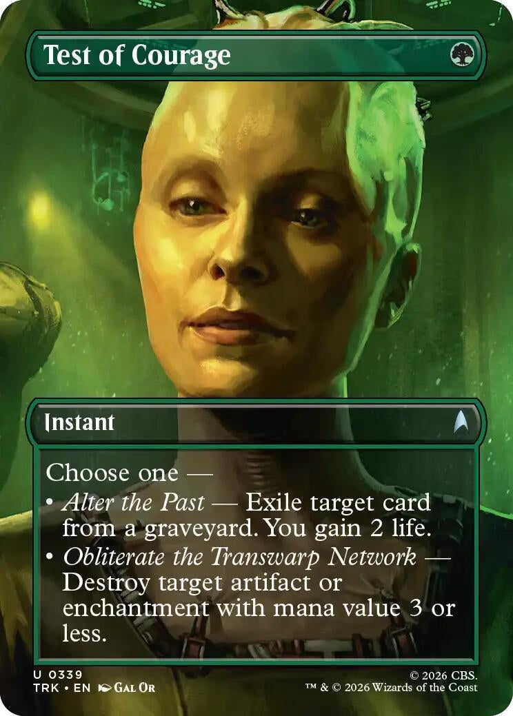 Image for Test of Courage (Borderless) (339) [Star Trek] - Magic: The Gathering
