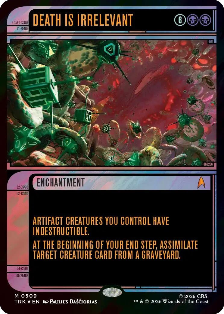 Image for Death Is Irrelevant (Showcase) (Surge Foil) (509) [Star Trek] - Magic: The Gathering