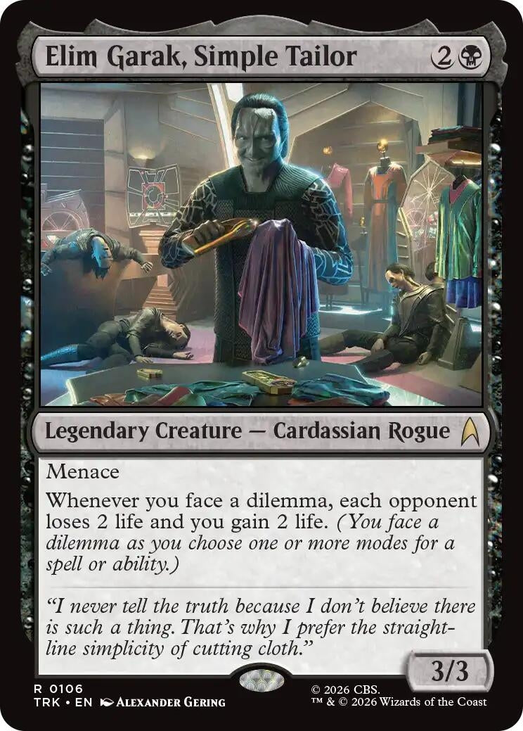 Image for Elim Garak, Simple Tailor (106) [Star Trek] - Magic: The Gathering