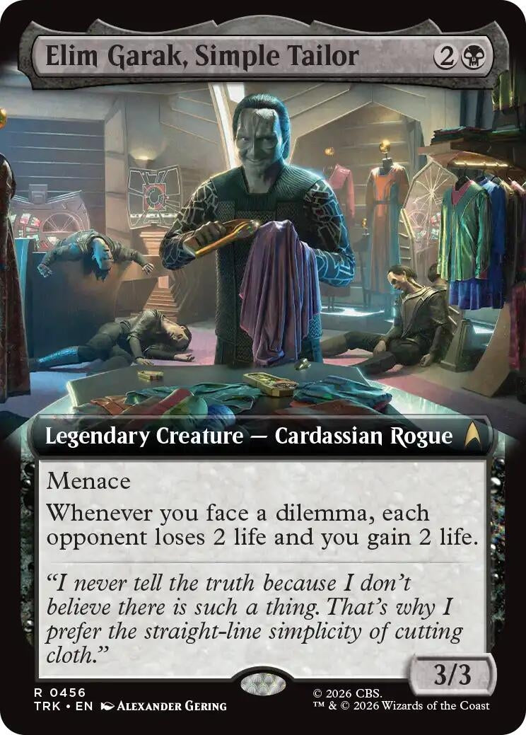Image for Elim Garak, Simple Tailor (Extended Art) (456) [Star Trek] - Magic: The Gathering