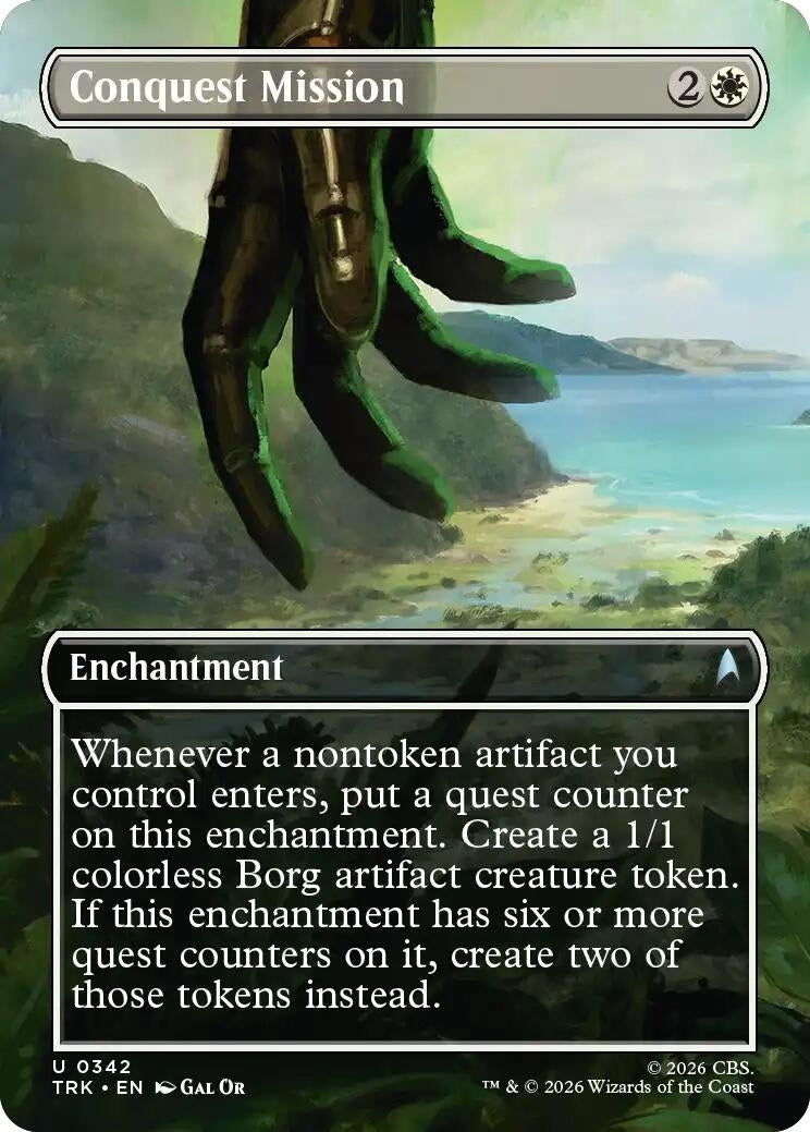Image for Conquest Mission (Borderless) (342) [Star Trek] - Magic: The Gathering