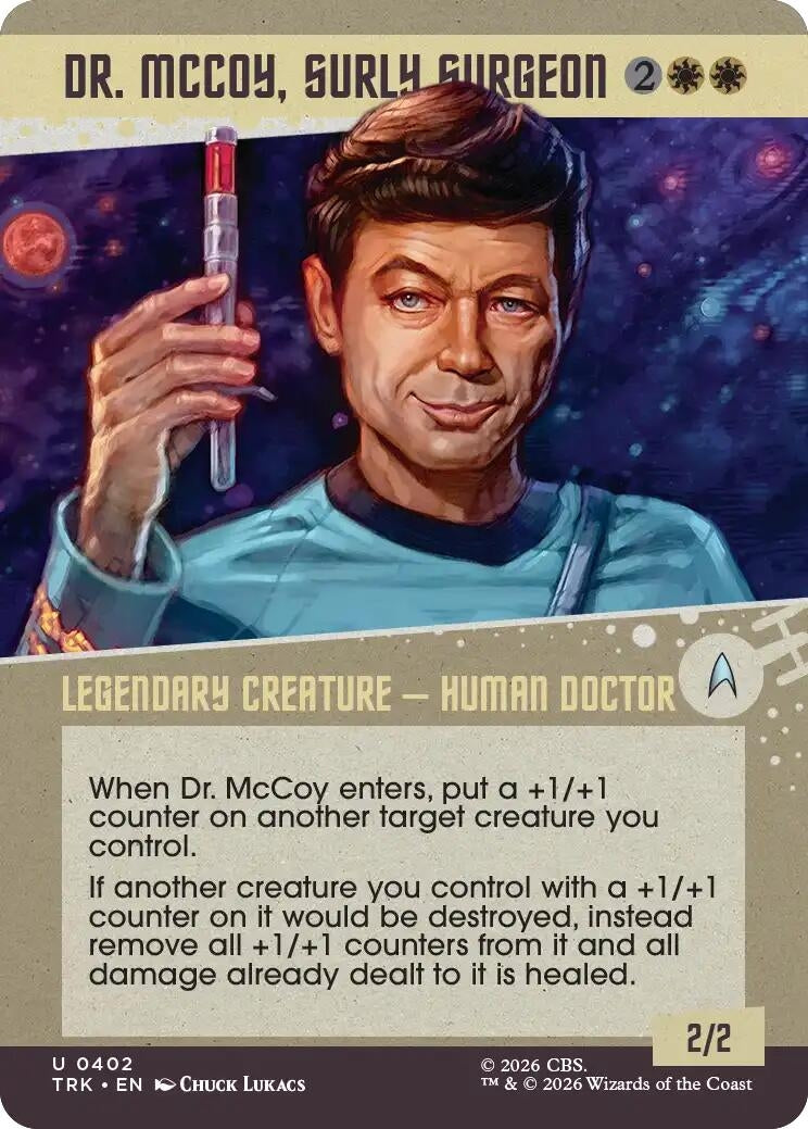 Image for Dr. McCoy, Surly Surgeon (Showcase) (402) [Star Trek] - Magic: The Gathering