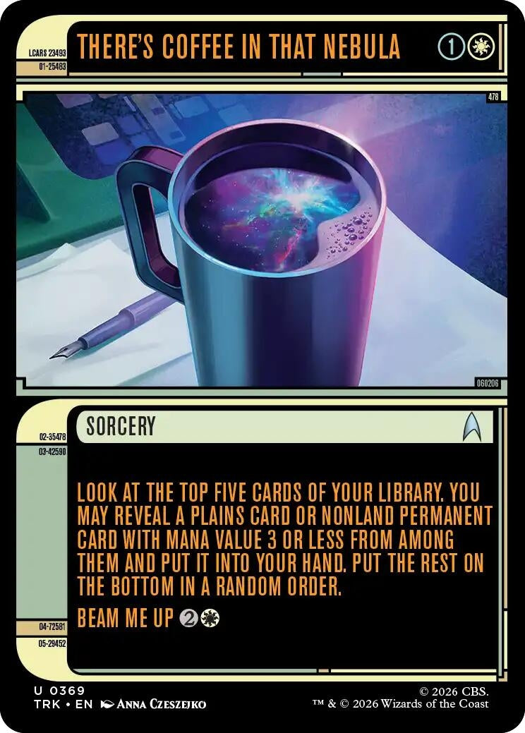 Image for There's Coffee in that Nebula (Showcase) (369) [Star Trek] - Magic: The Gathering