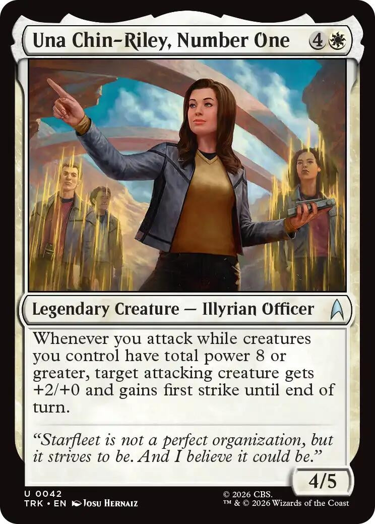 Image for Una Chin-Riley, Number One (42) [Star Trek] - Magic: The Gathering