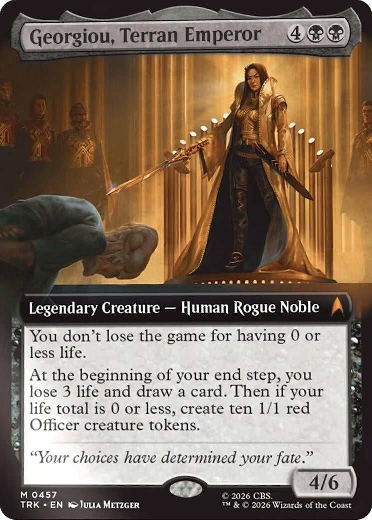 Image for Georgiou, Terran Emperor (Extended Art) (457) [Star Trek] - Magic: The Gathering