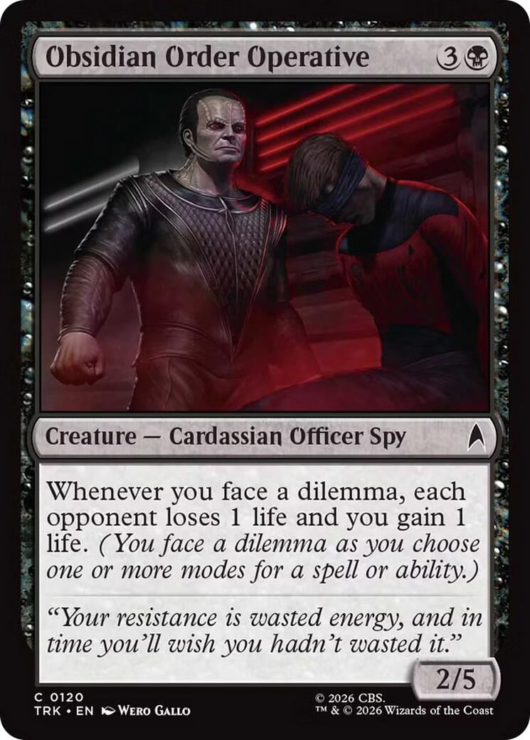 Image for Obsidian Order Operative (120) [Star Trek] - Magic: The Gathering