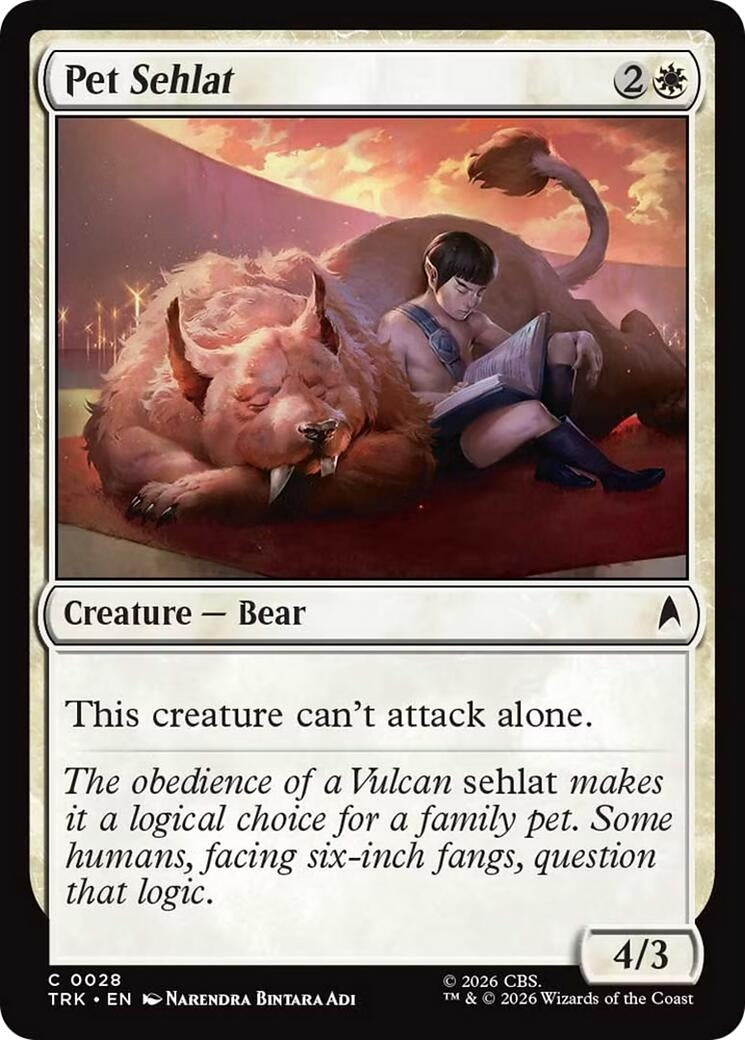 Image for Pet Sehlat (28) [Star Trek] - Magic: The Gathering