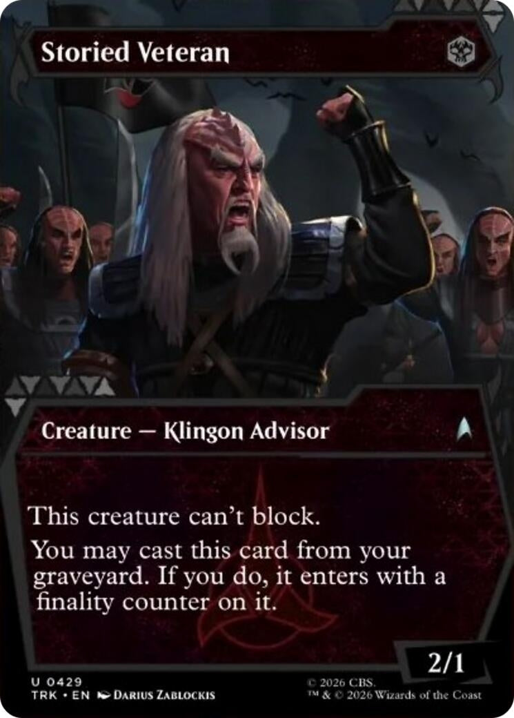 Image for Storied Veteran (Showcase) (429) [Star Trek] - Magic: The Gathering