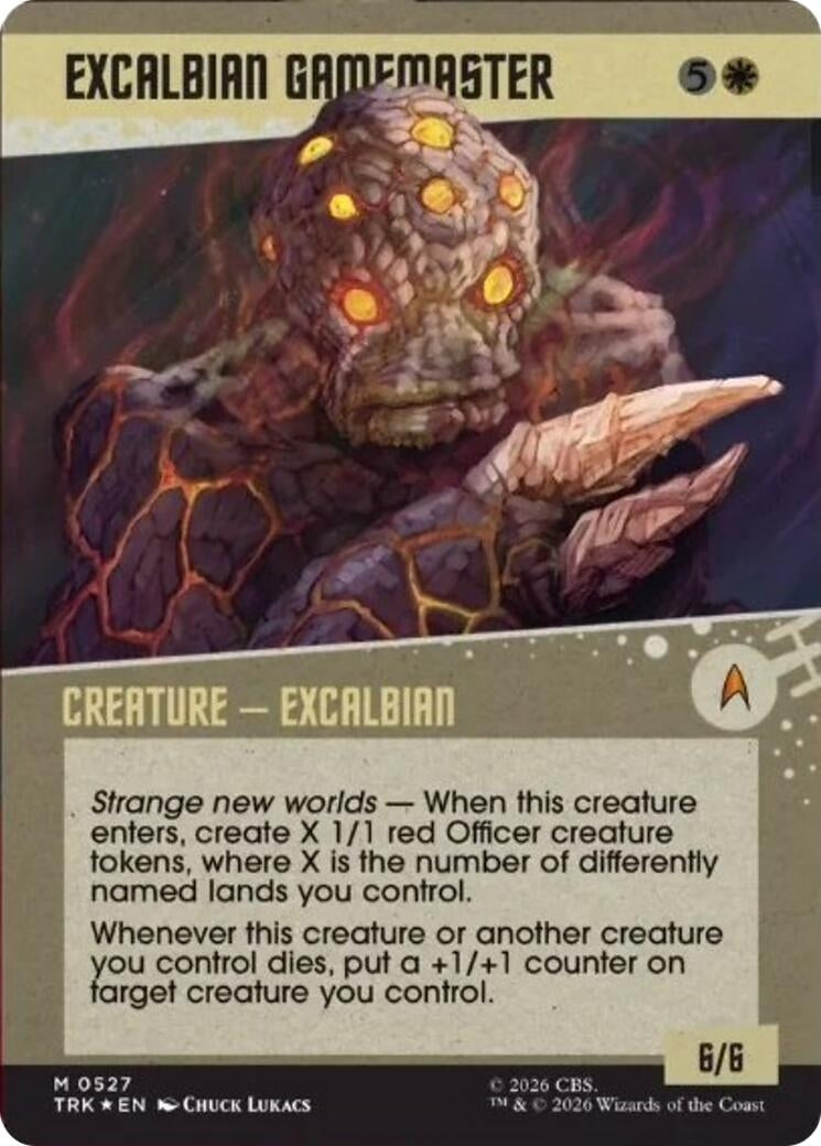 Image for Excalbian Gamemaster (Showcase) (Surge Foil) (527) [Star Trek] - Magic: The Gathering