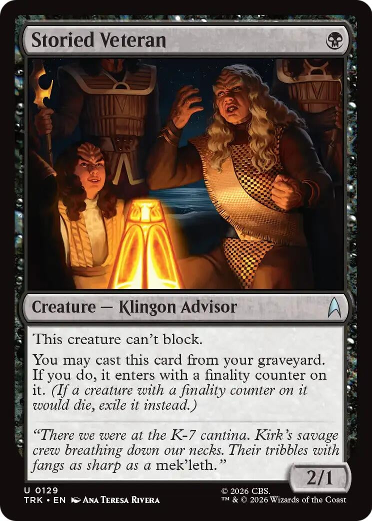 Image for Storied Veteran (129) [Star Trek] - Magic: The Gathering