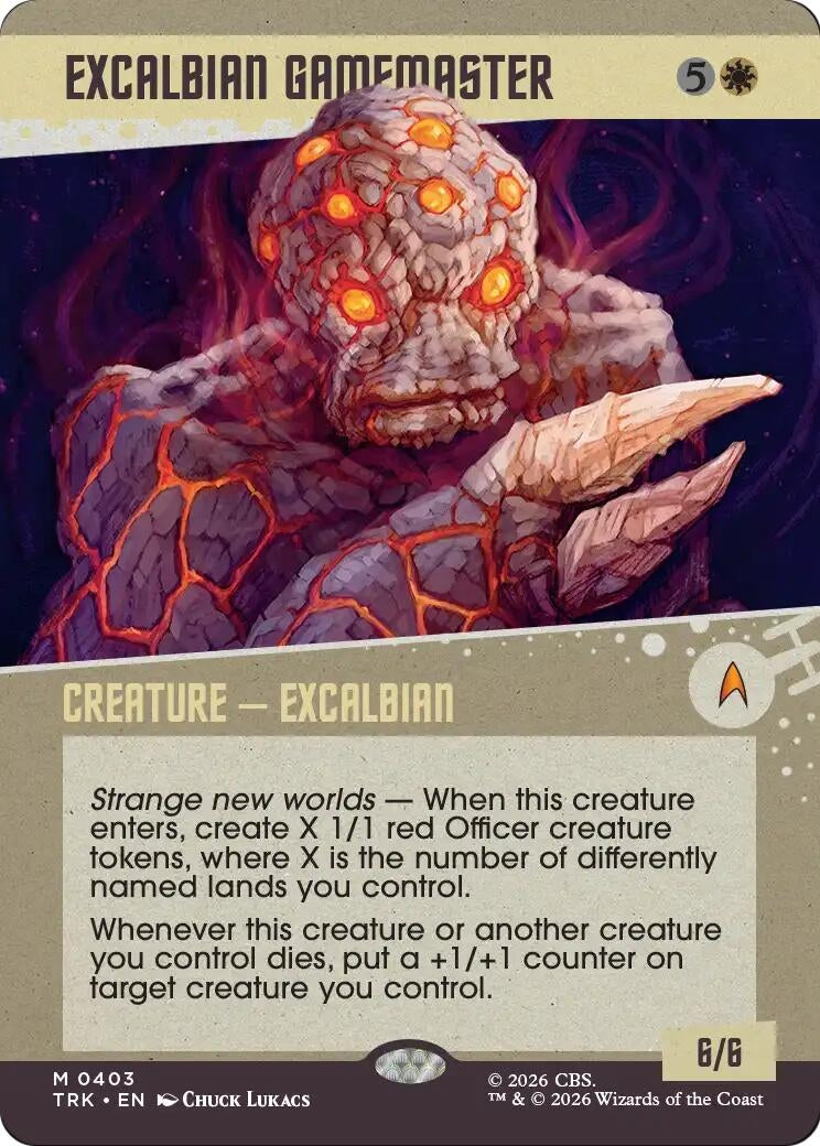 Image for Excalbian Gamemaster (Showcase) (403) [Star Trek] - Magic: The Gathering