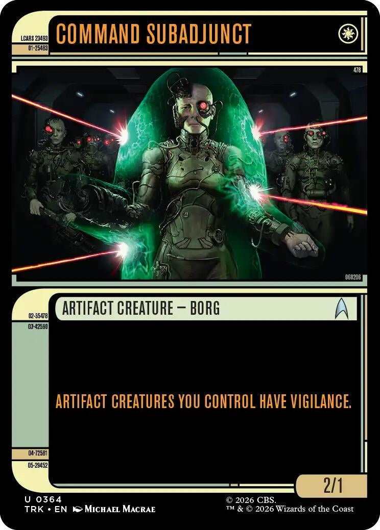 Image for Command Subadjunct (Showcase) (364) [Star Trek] - Magic: The Gathering