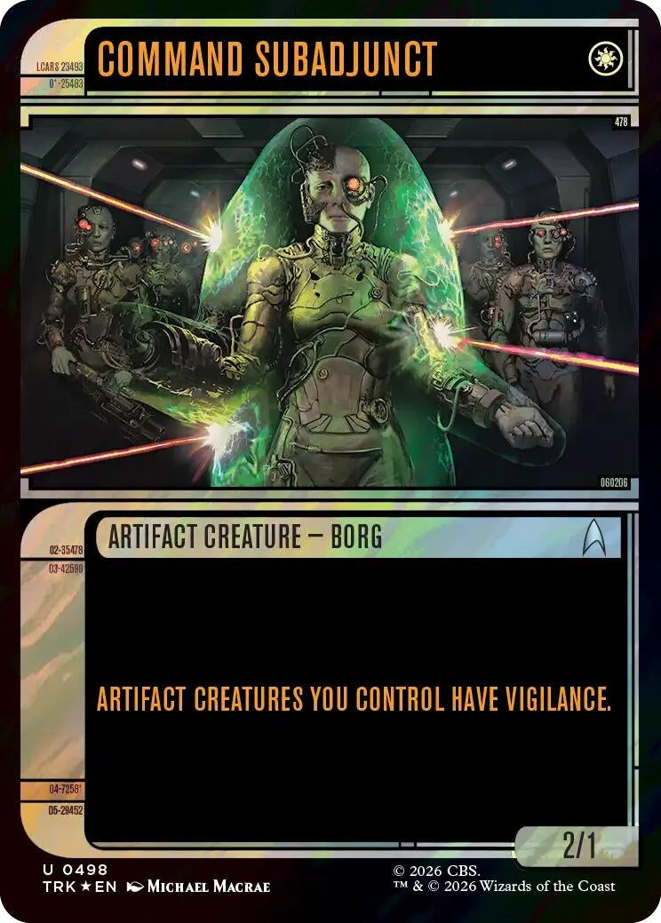 Image for Command Subadjunct (Showcase) (Surge Foil) (498) [Star Trek] - Magic: The Gathering