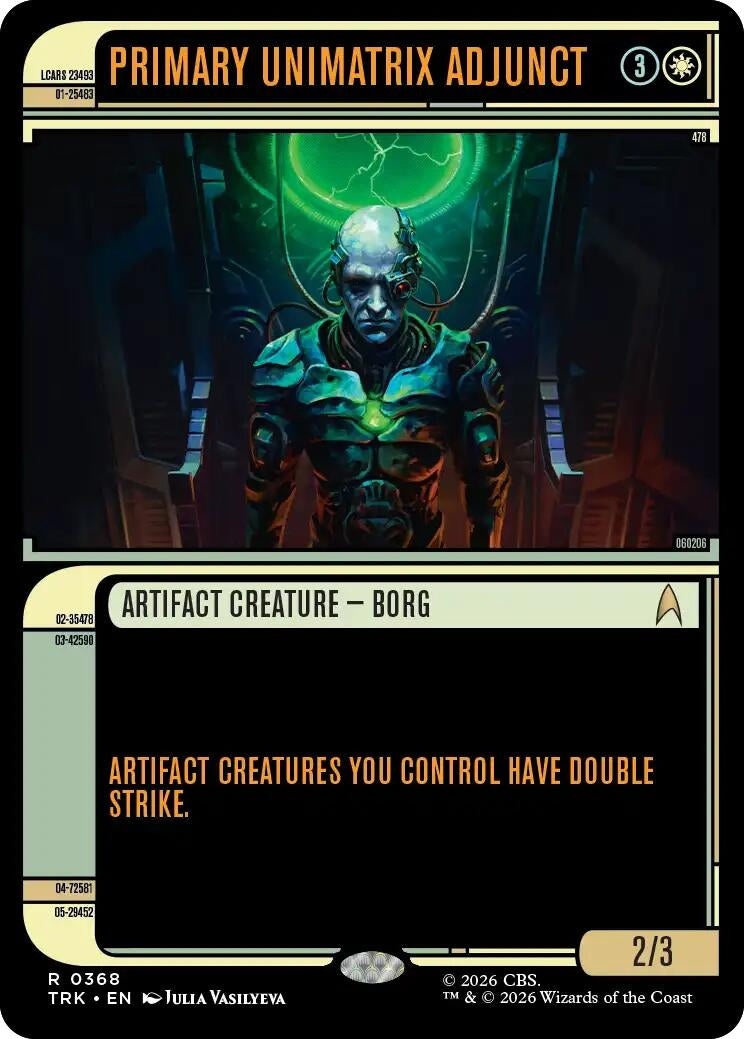 Image for Primary Unimatrix Adjunct (Showcase) (368) [Star Trek] - Magic: The Gathering