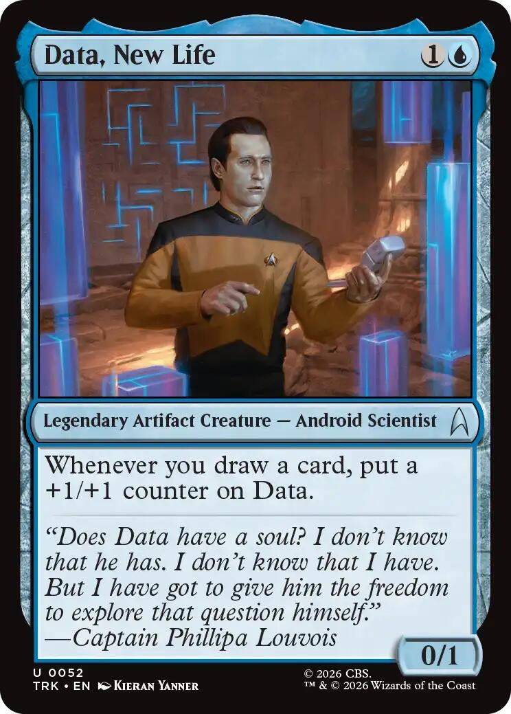 Image for Data, New Life (52) [Star Trek] - Magic: The Gathering