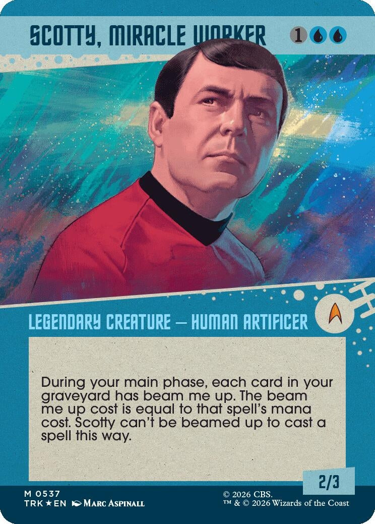 Image for Scotty, Miracle Worker (Showcase) (Surge Foil) (537) [Star Trek] - Magic: The Gathering