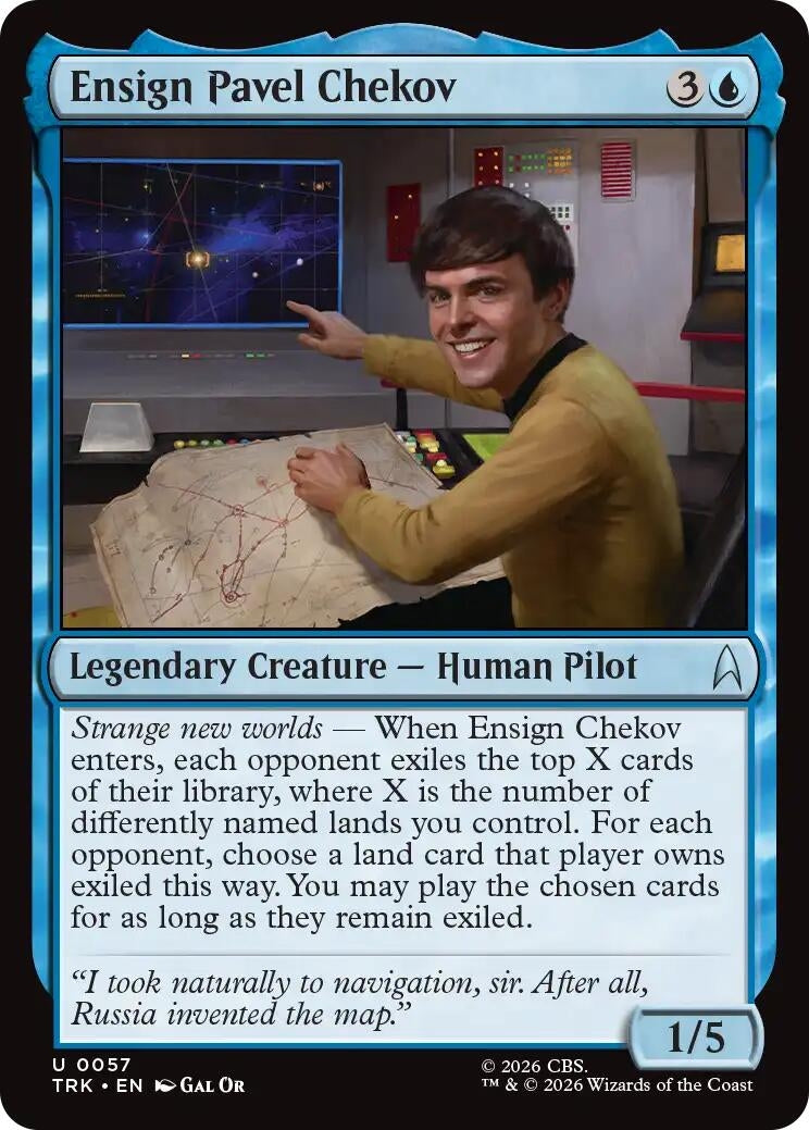 Image for Ensign Pavel Chekov (57) [Star Trek] - Magic: The Gathering