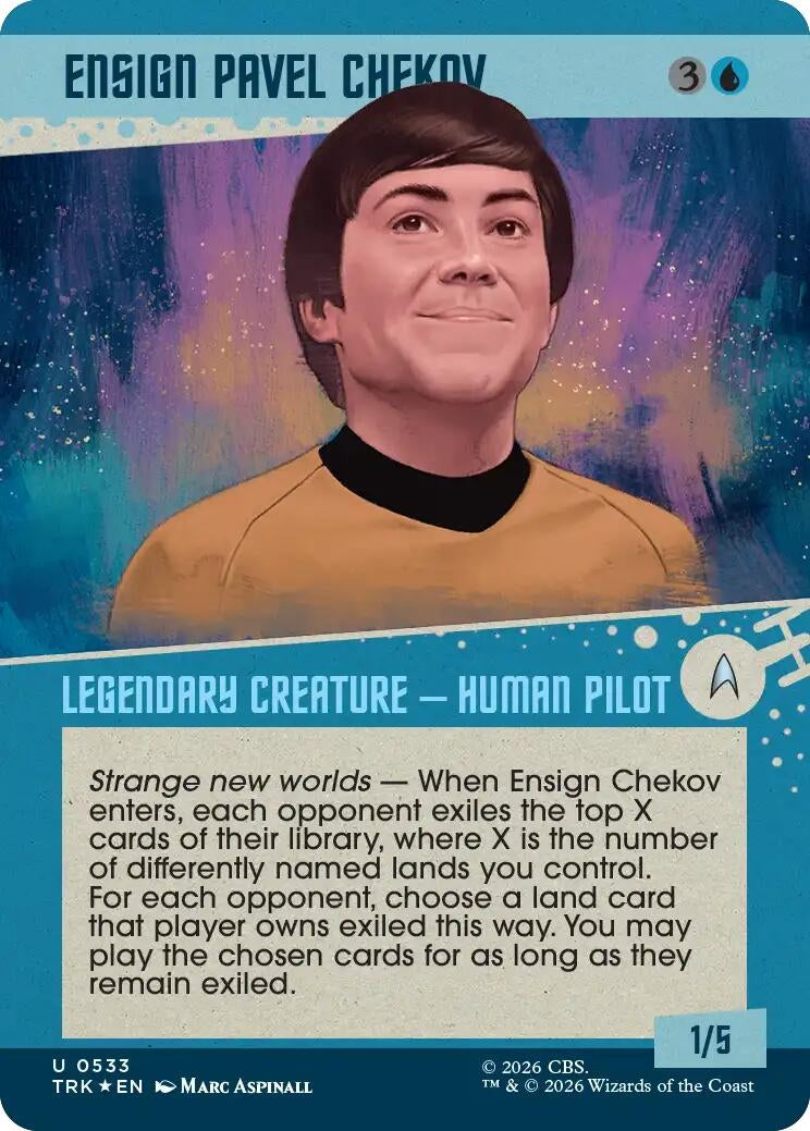 Image for Ensign Pavel Chekov (Showcase) (Surge Foil) (533) [Star Trek] - Magic: The Gathering