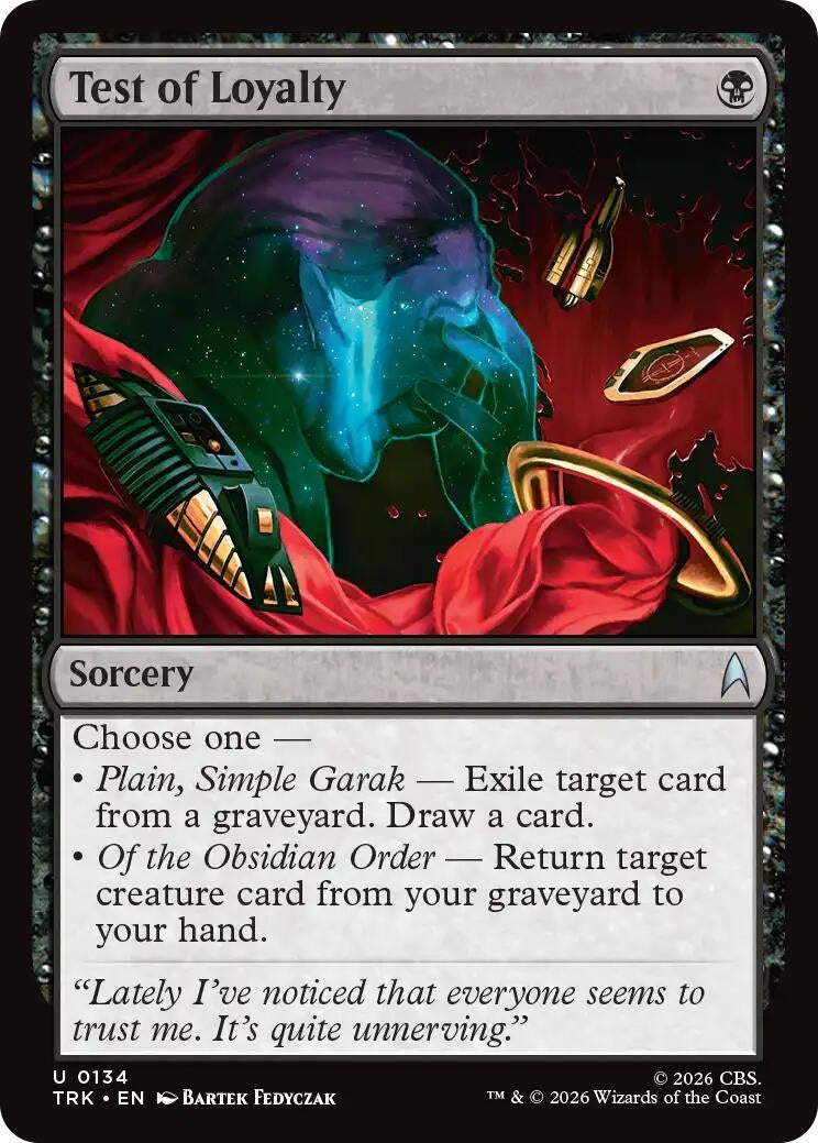 Image for Test of Loyalty (134) [Star Trek] - Magic: The Gathering
