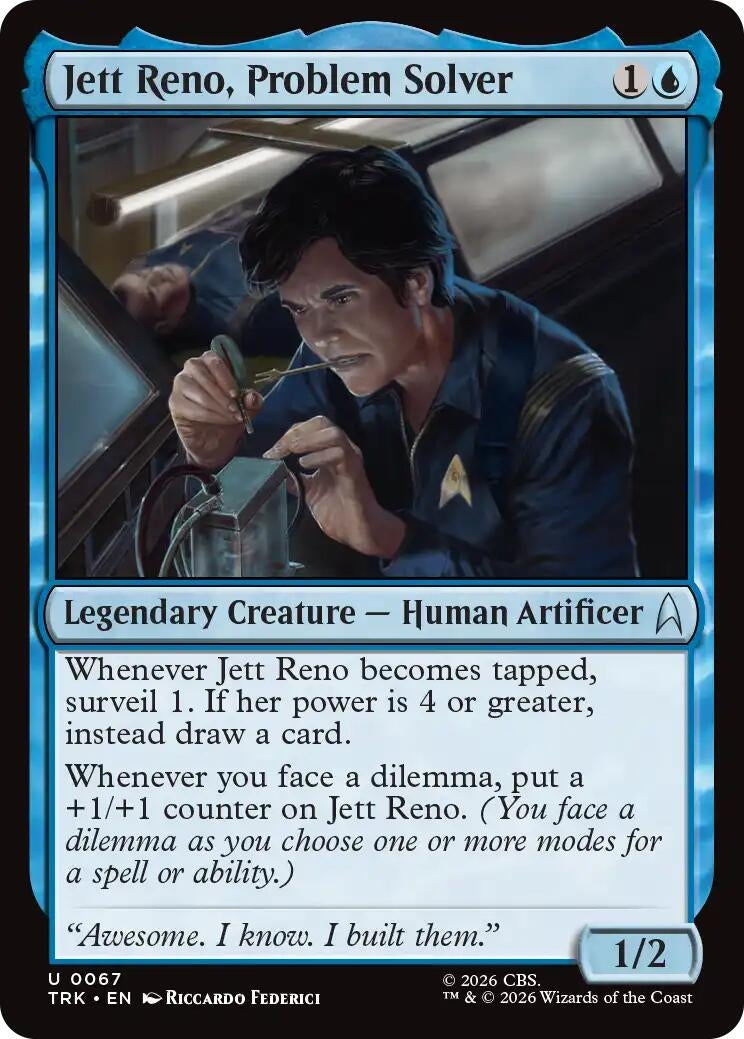 Image for Jett Reno, Problem Solver (67) [Star Trek] - Magic: The Gathering