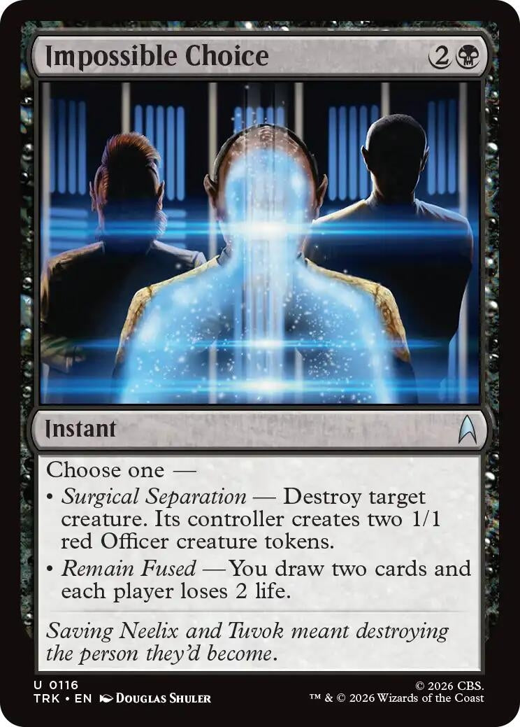 Image for Impossible Choice (116) [Star Trek] - Magic: The Gathering