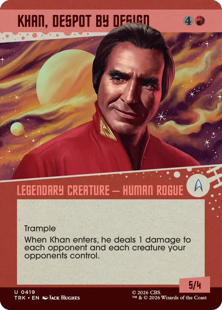 Image for Khan, Despot by Design (Showcase) (419) [Star Trek] - Magic: The Gathering