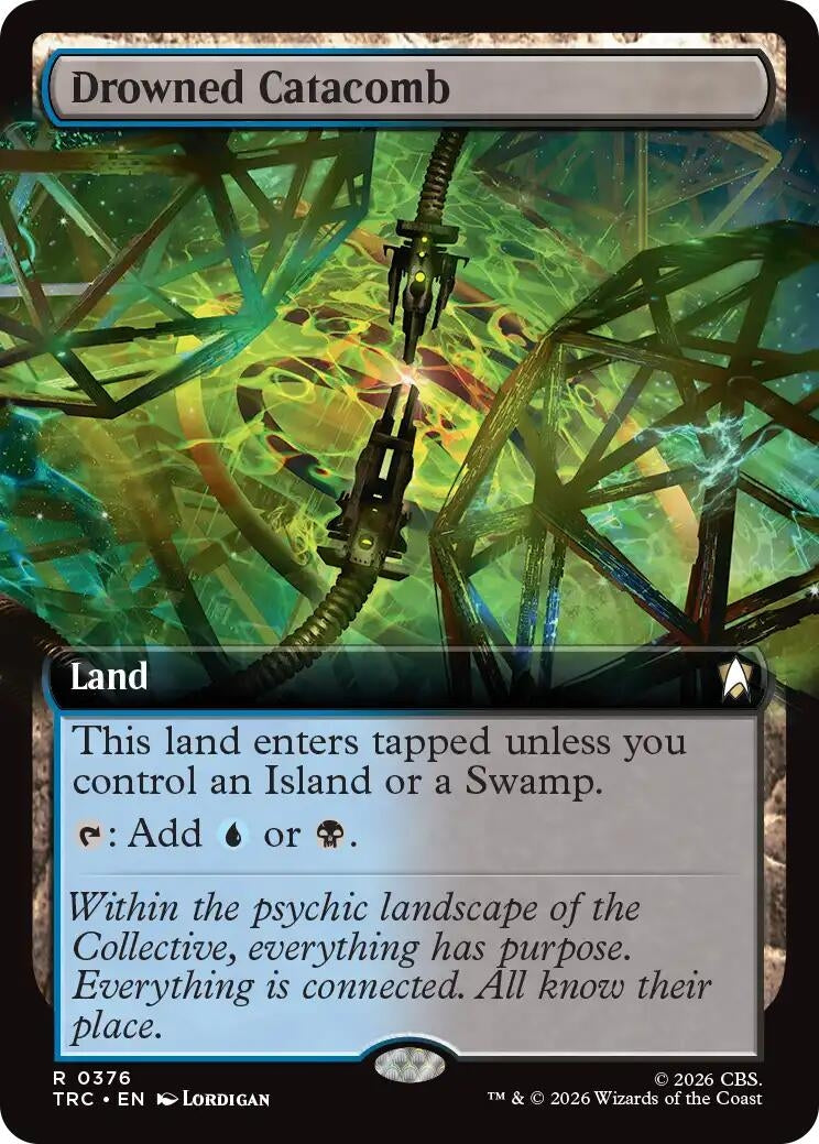 Image for Drowned Catacomb (Extended Art) (376) [Commander: Star Trek] - Magic: The Gathering